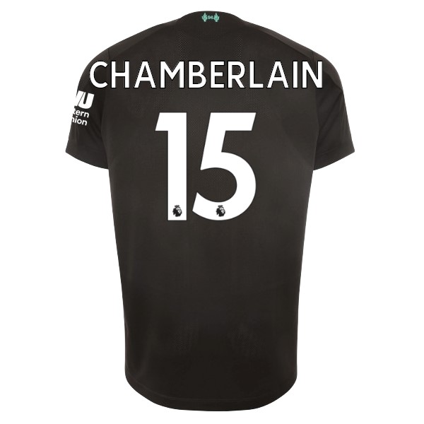 Camiseta Liverpool NO.15 Chamberlain 3ª 2019-2020 Negro